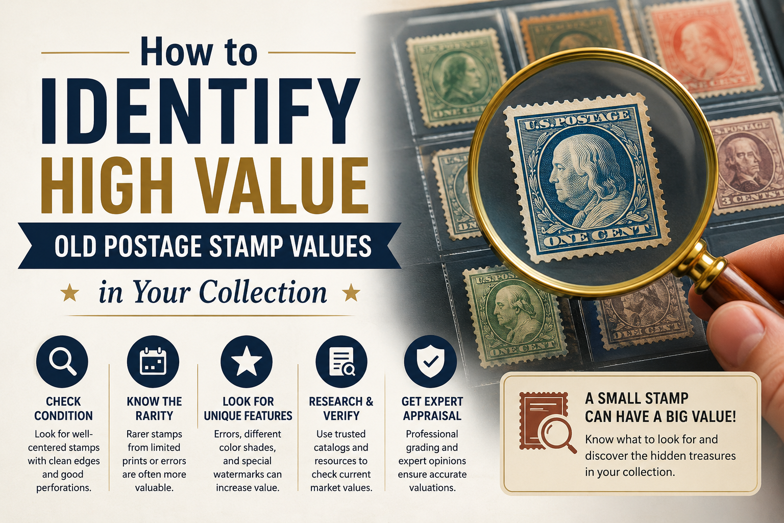 How to Identify High Old Postage Stamp Values in Your Collection