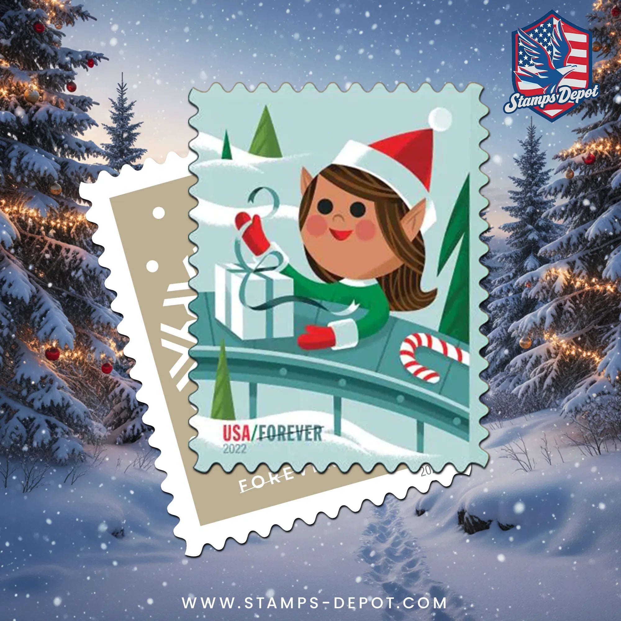 Holiday Elves Stamps – Stamps-Depot.com display picture 1