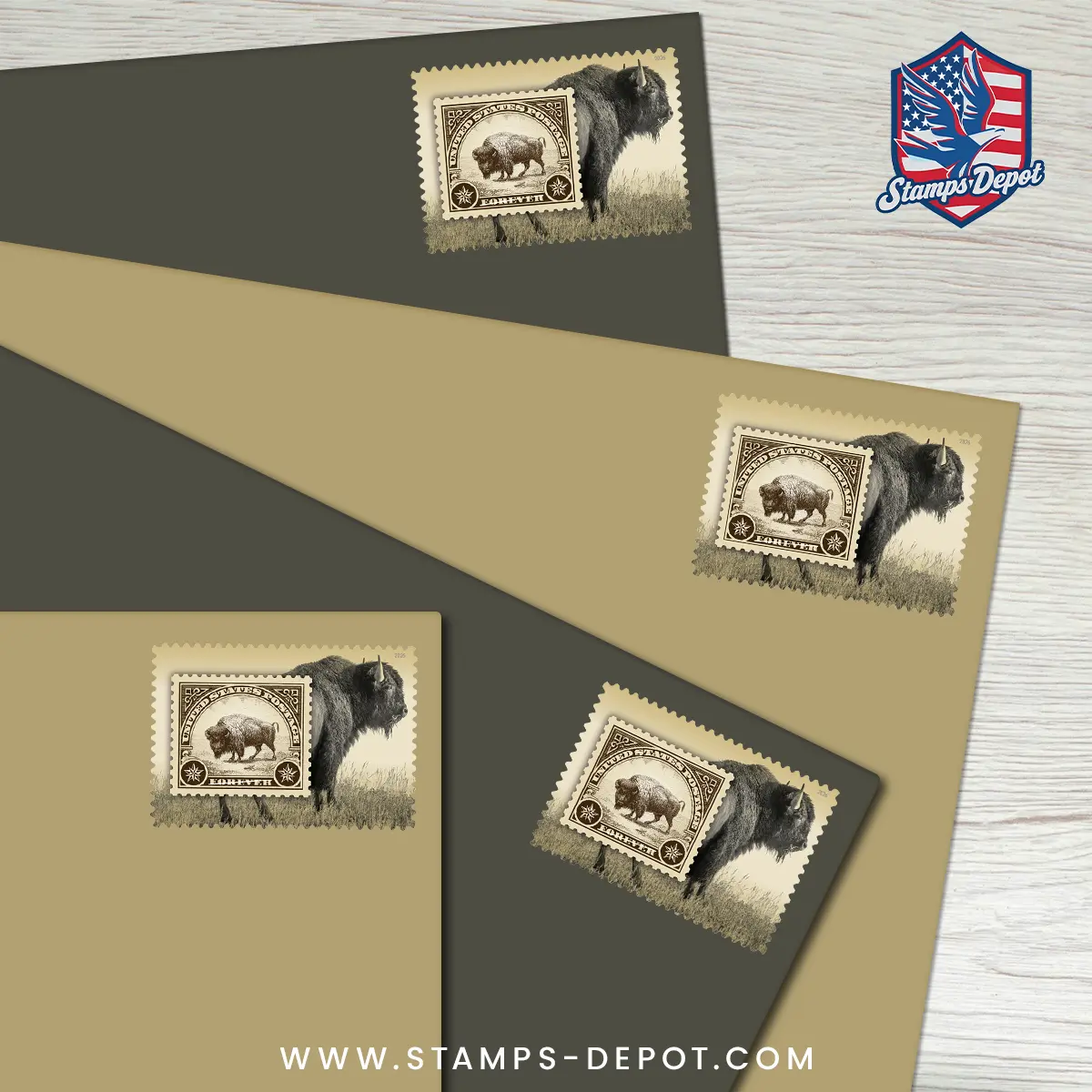 American Bison Stamps