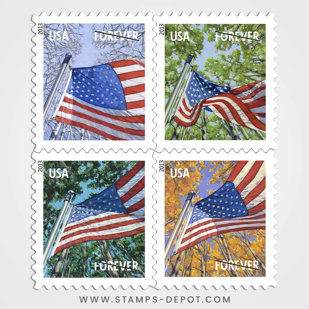 A Flag for All Seasons Stamps