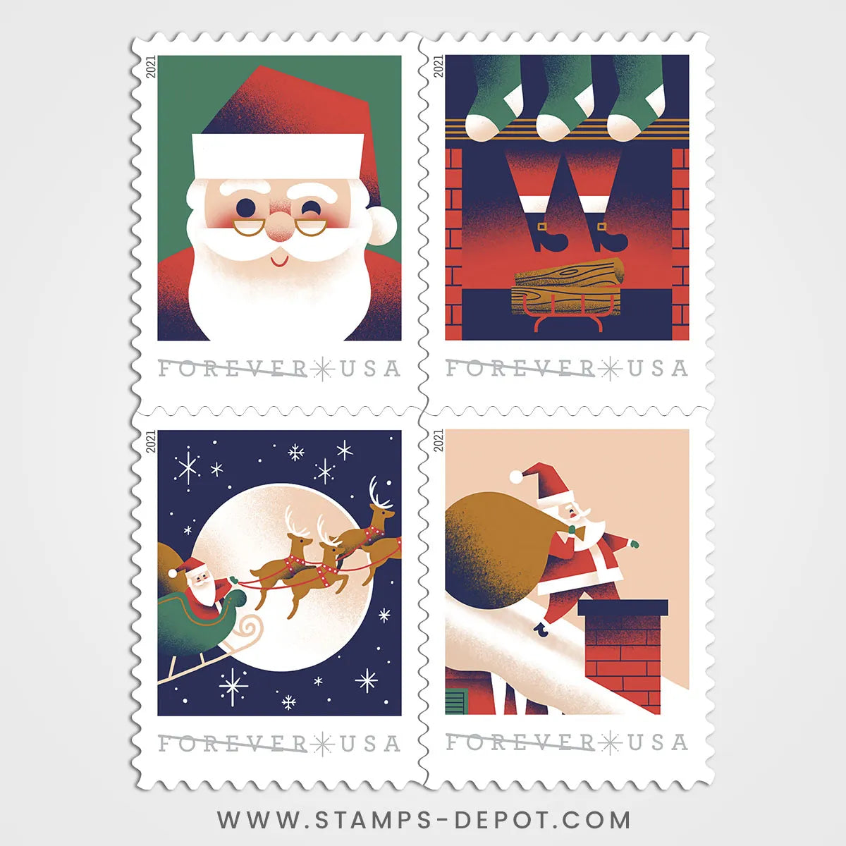 A Visit from St. Nick Stamps