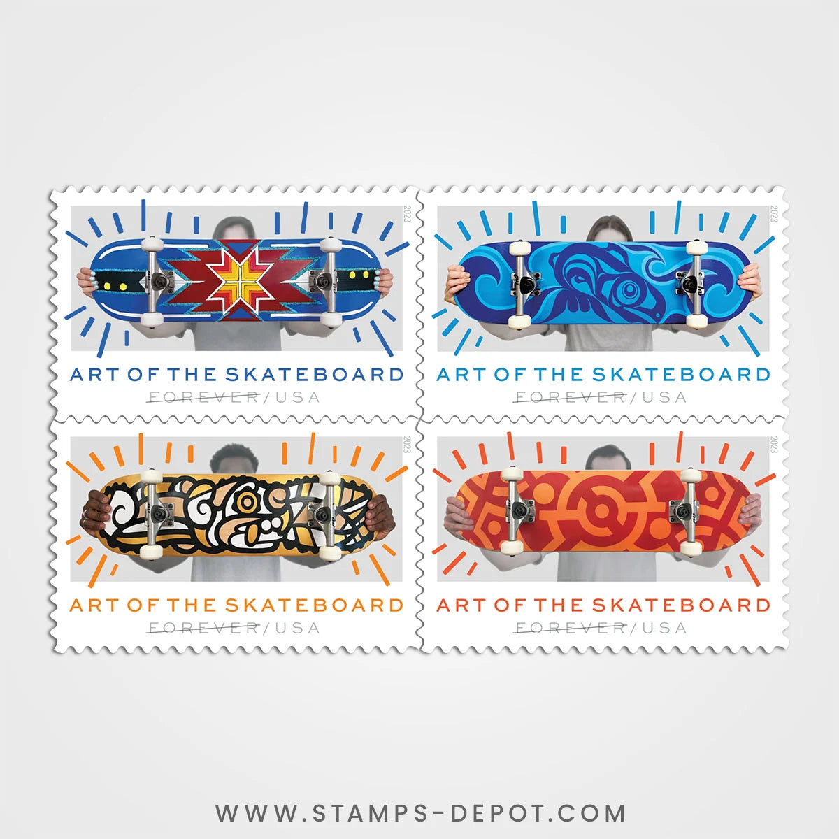 Art of the Skateboard Stamps