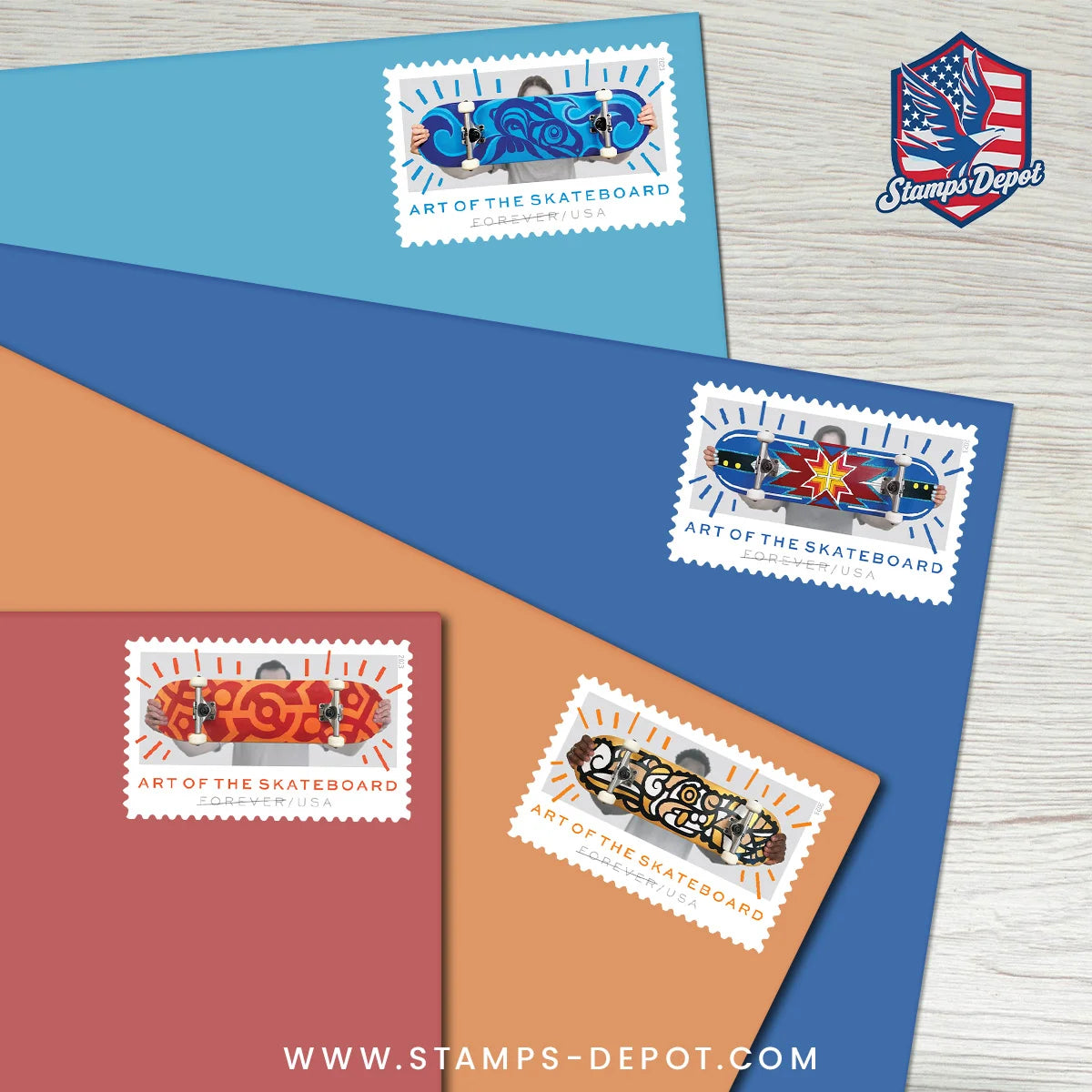 Art of the Skateboard Stamps