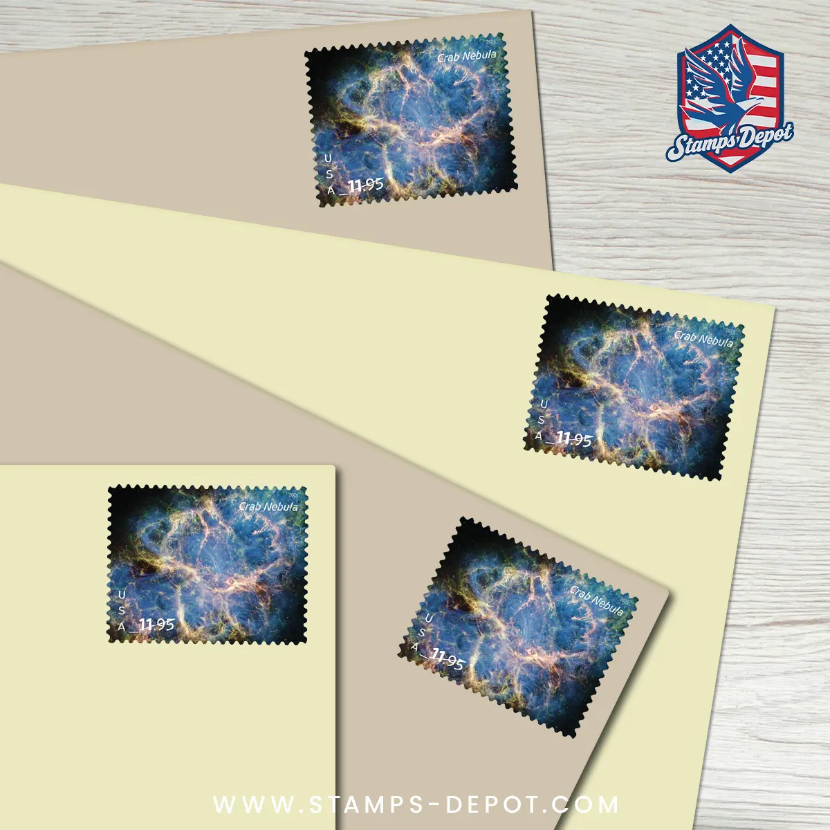 Crab Nebula Stamps