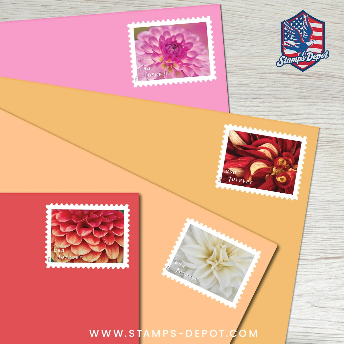 Dahlias Stamps