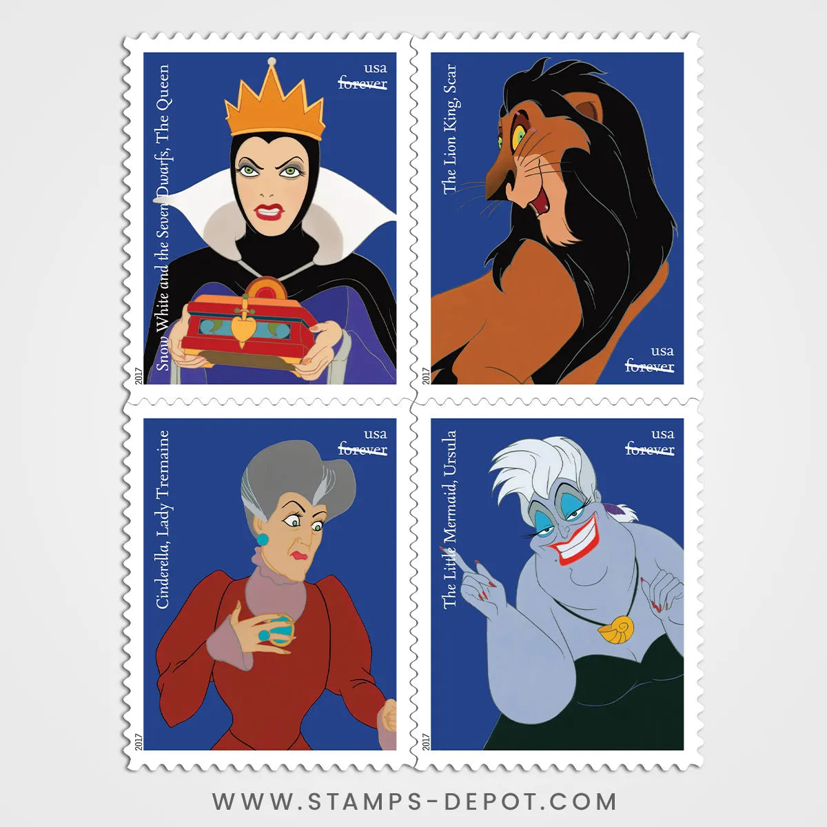 Disney Villains Stamps