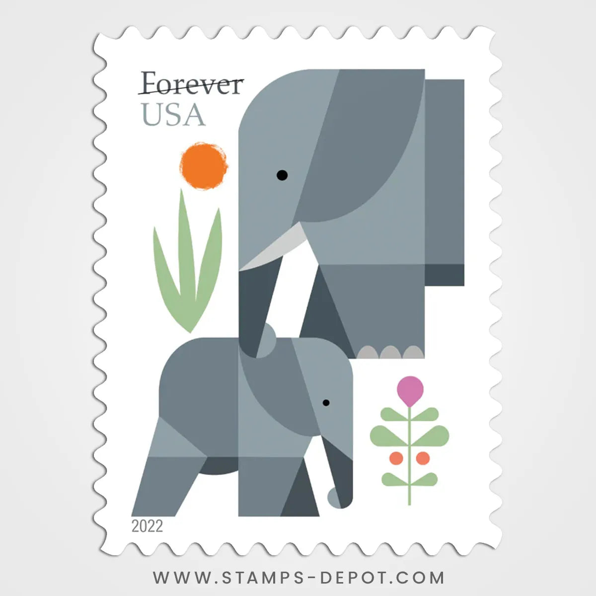 Elephants Stamps