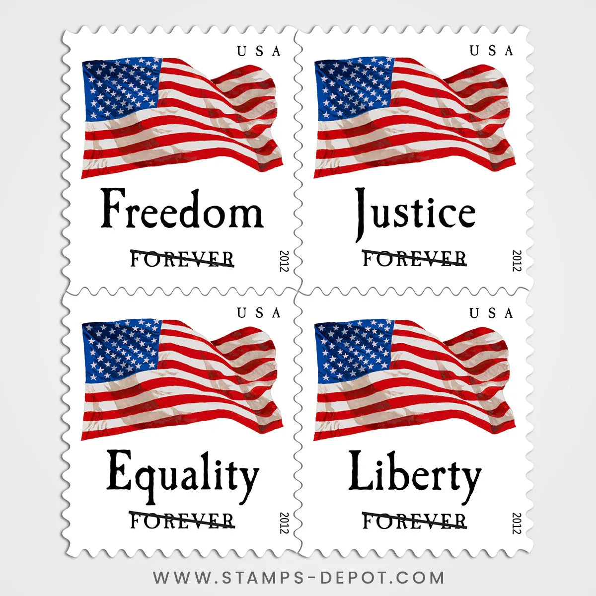 Four Flags Stamps