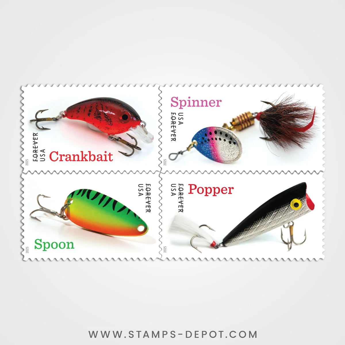Freshwater Fishing Lures Stamps