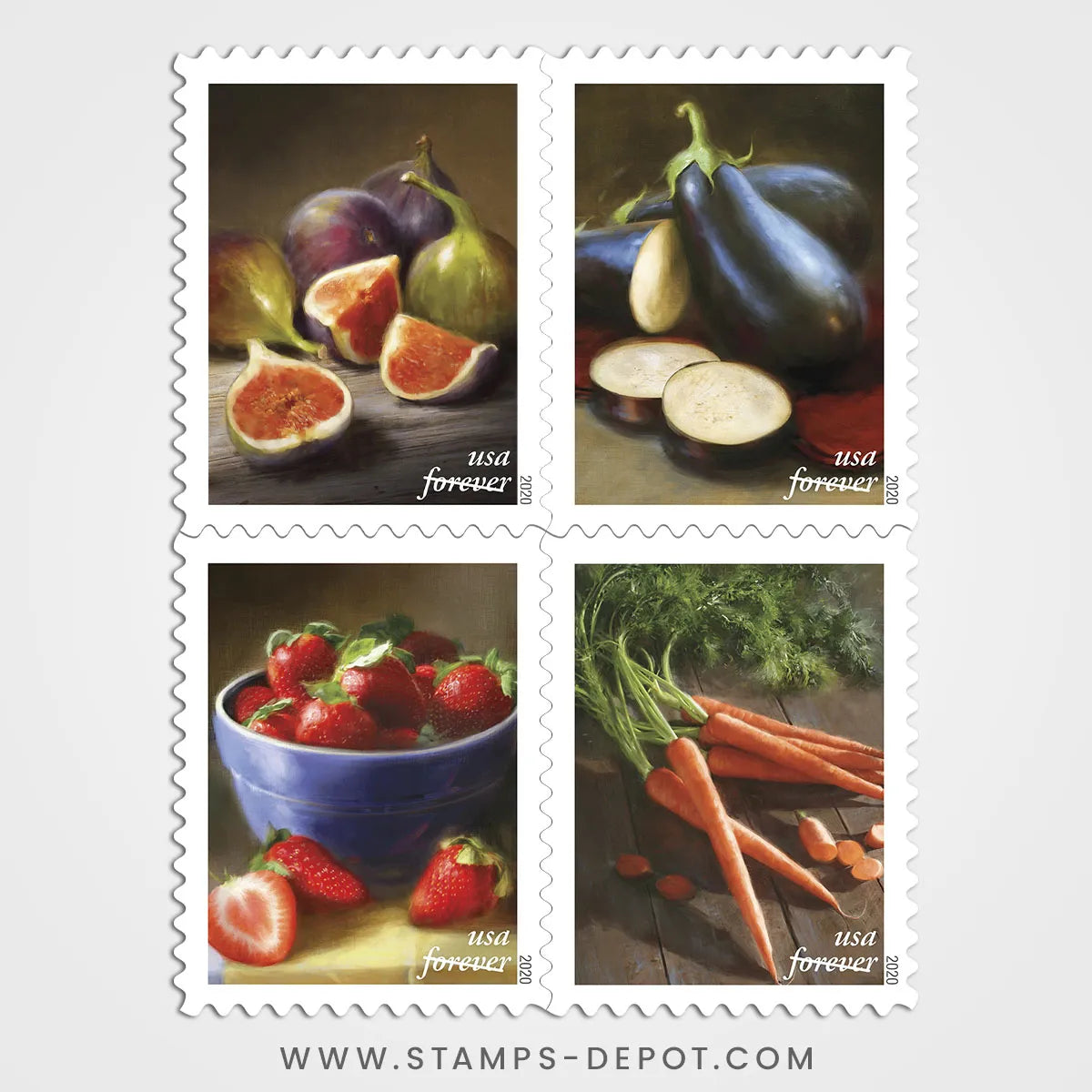Fruits and Vegetables Stamps