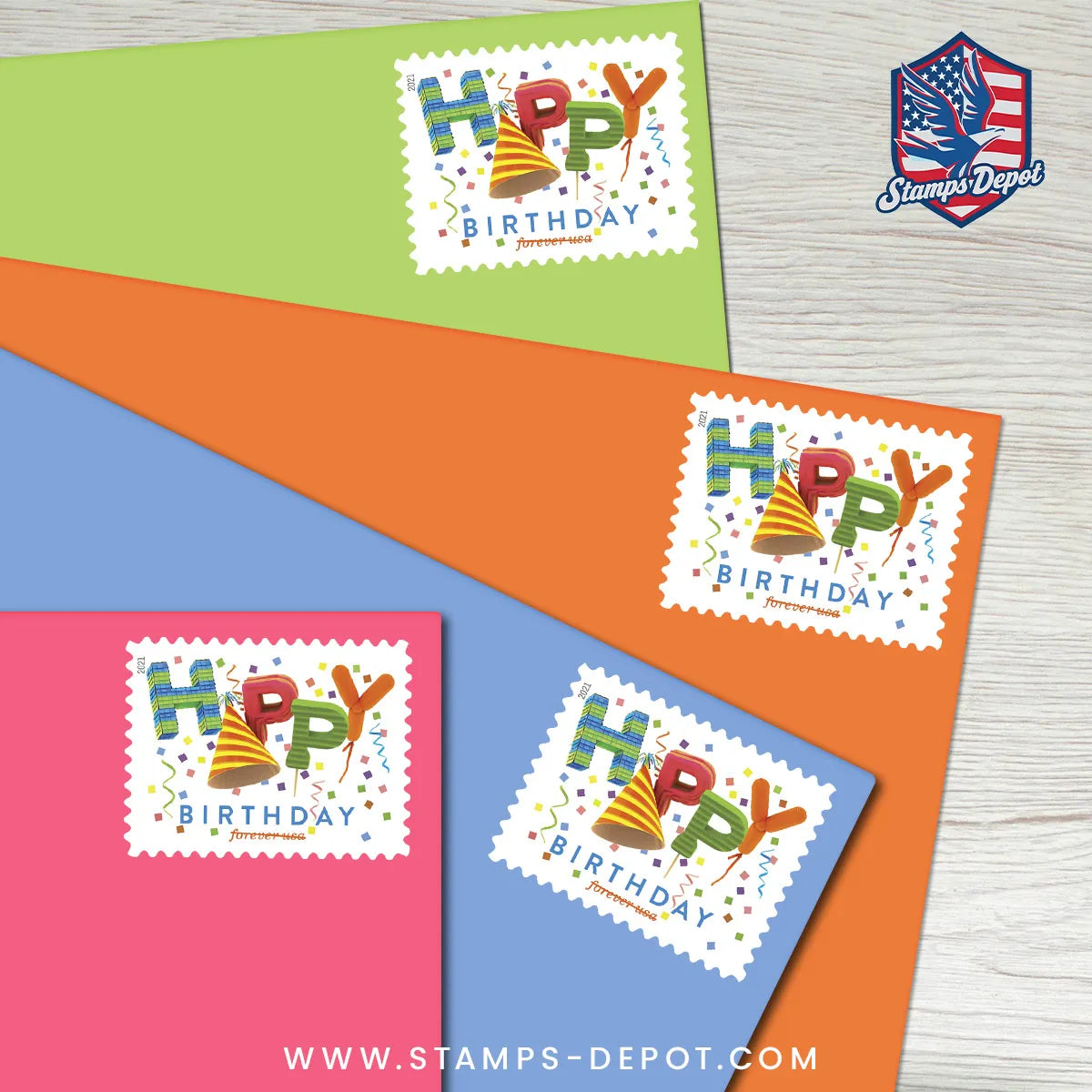 Happy Birthday Stamps