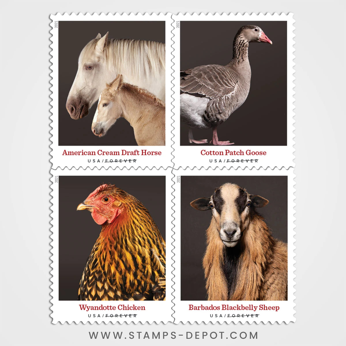 Heritage Breeds Stamps