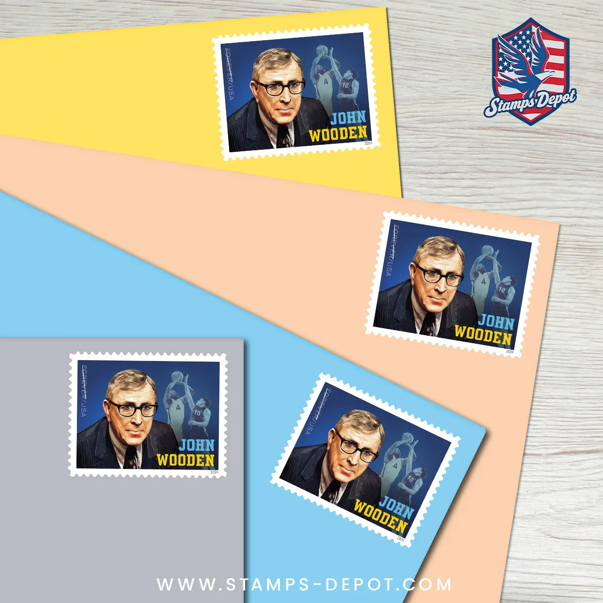 John Wooden Stamps