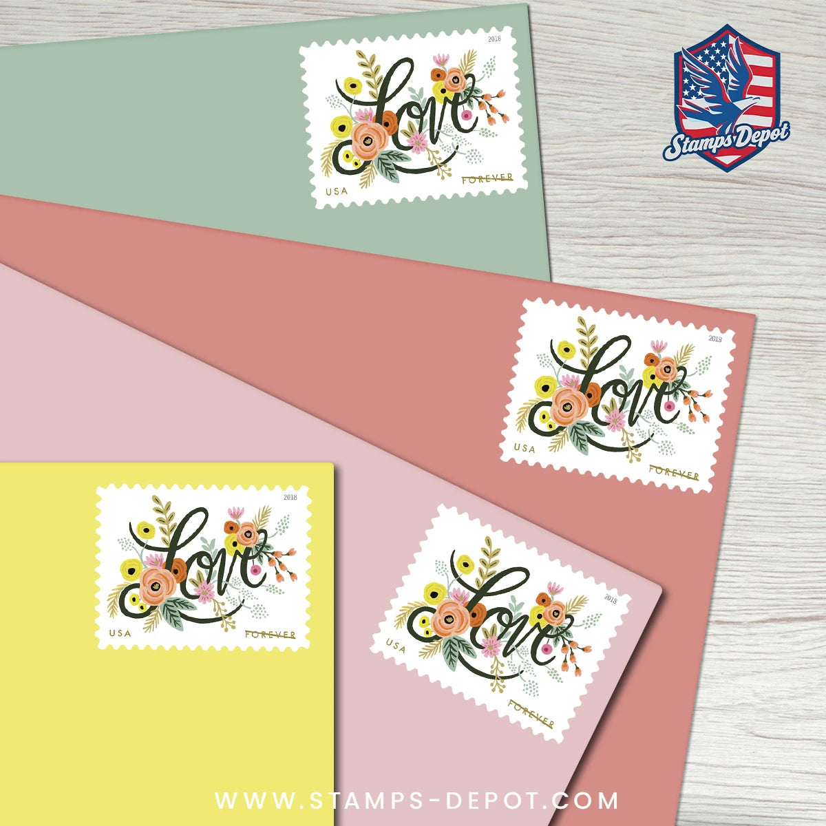 Love Flourishes Stamps
