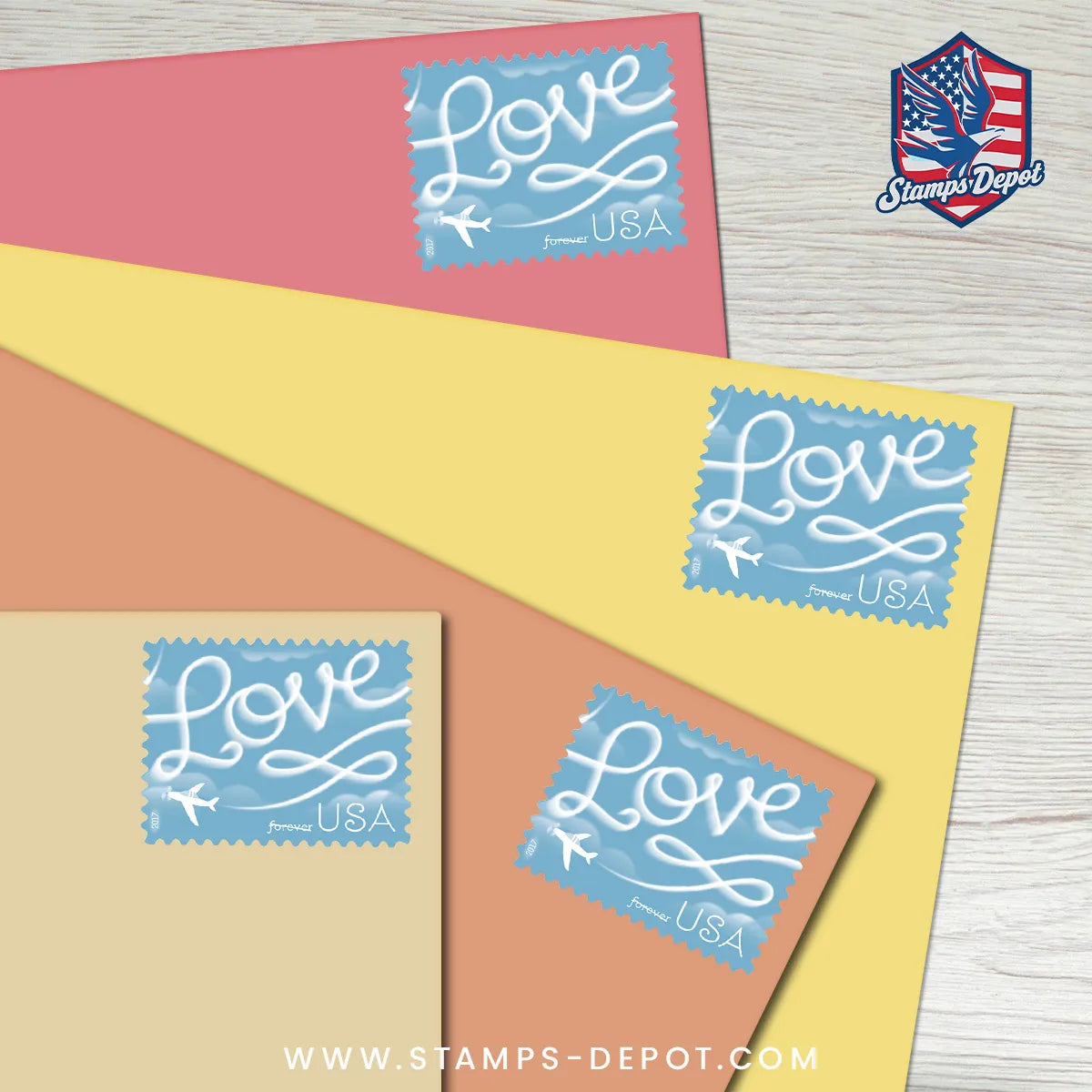 Love Skywriting Stamps