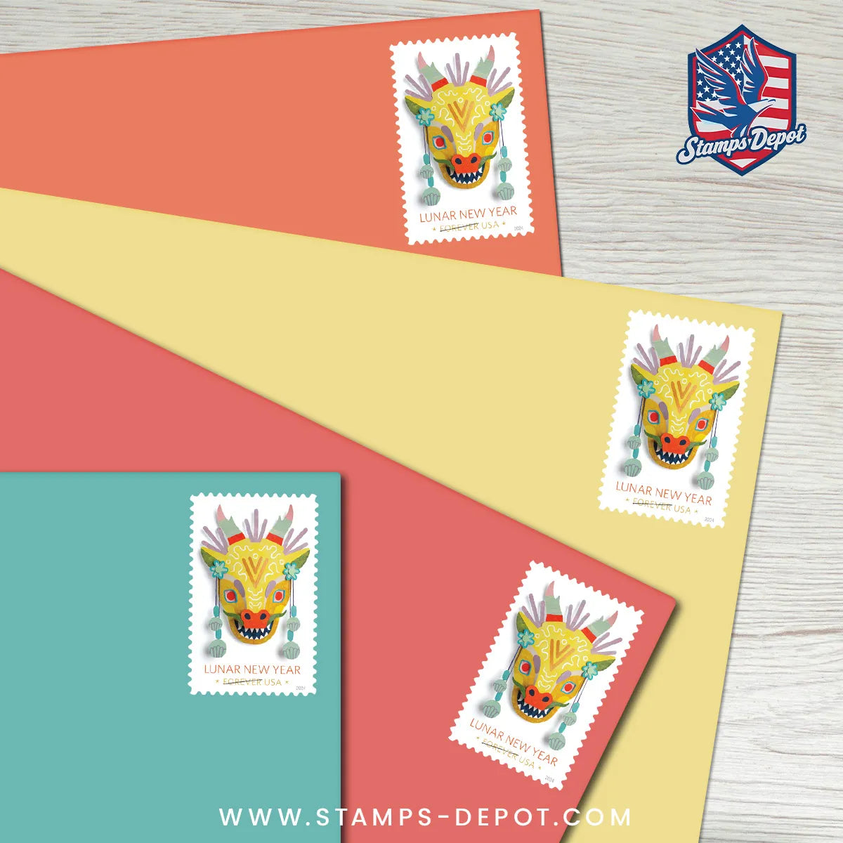 Lunar New Year • Year of the Dragon Stamps