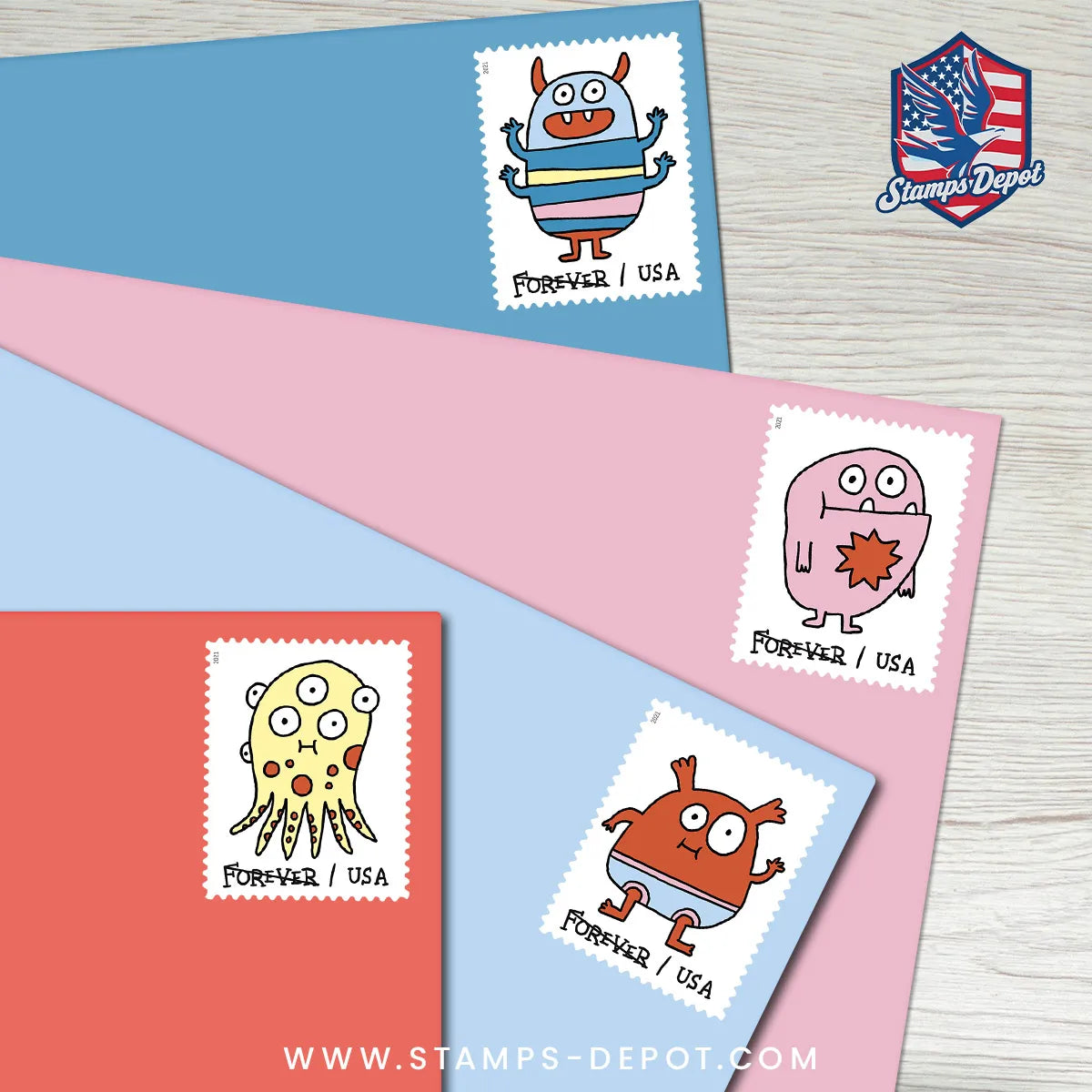 Message Monsters Stamps