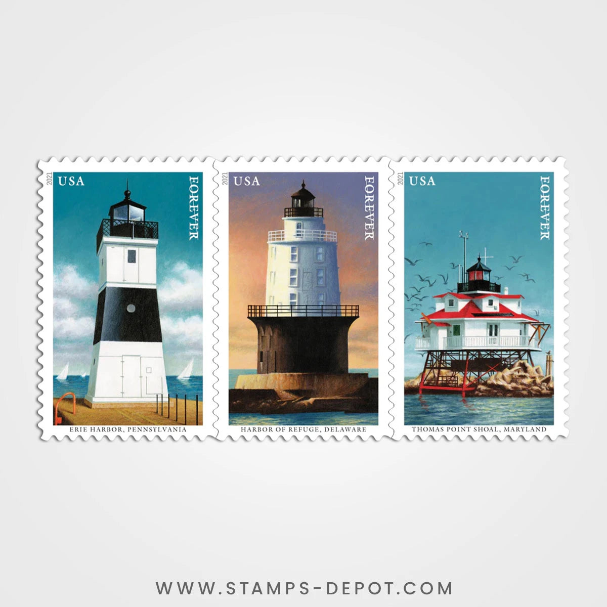 Mid-Atlantic Lighthouses Stamps