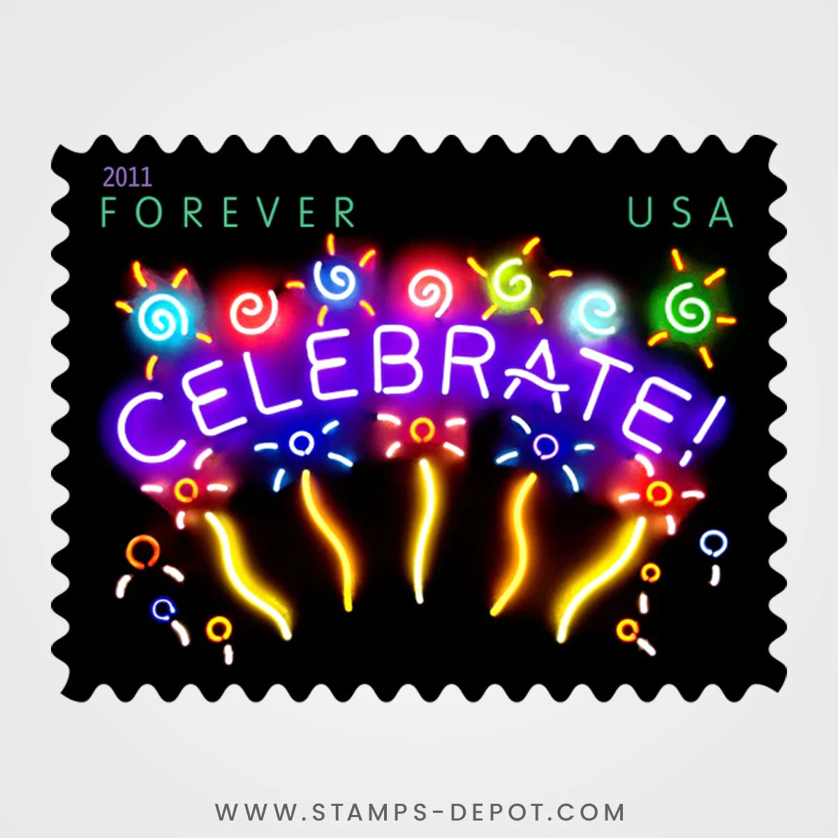 Neon Celebrate! Stamps