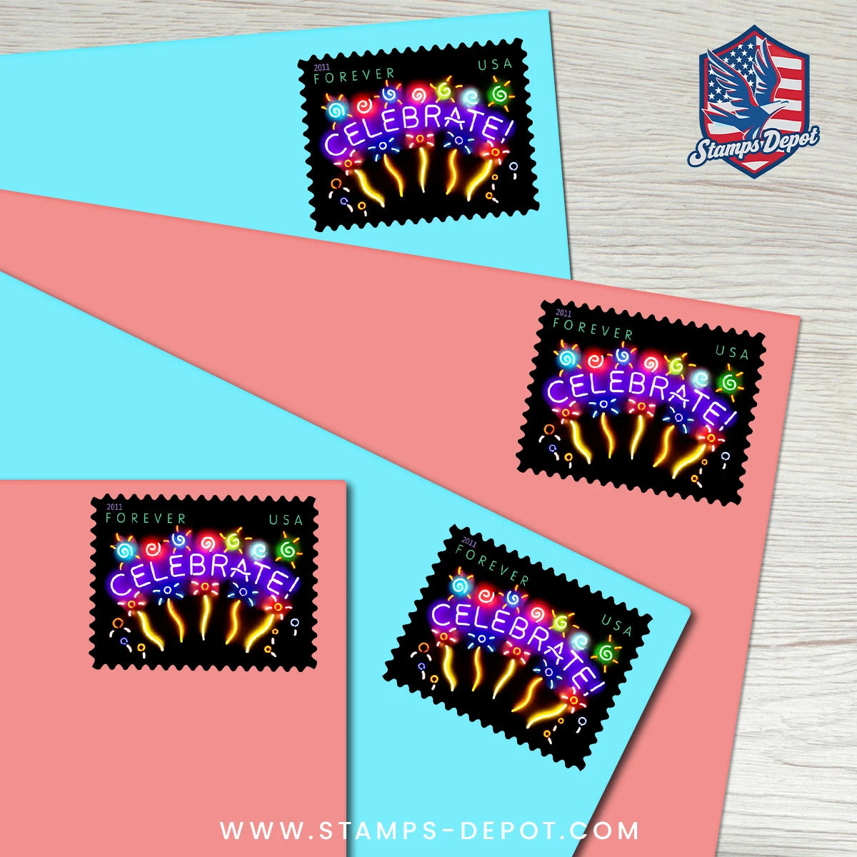 Neon Celebrate! Stamps