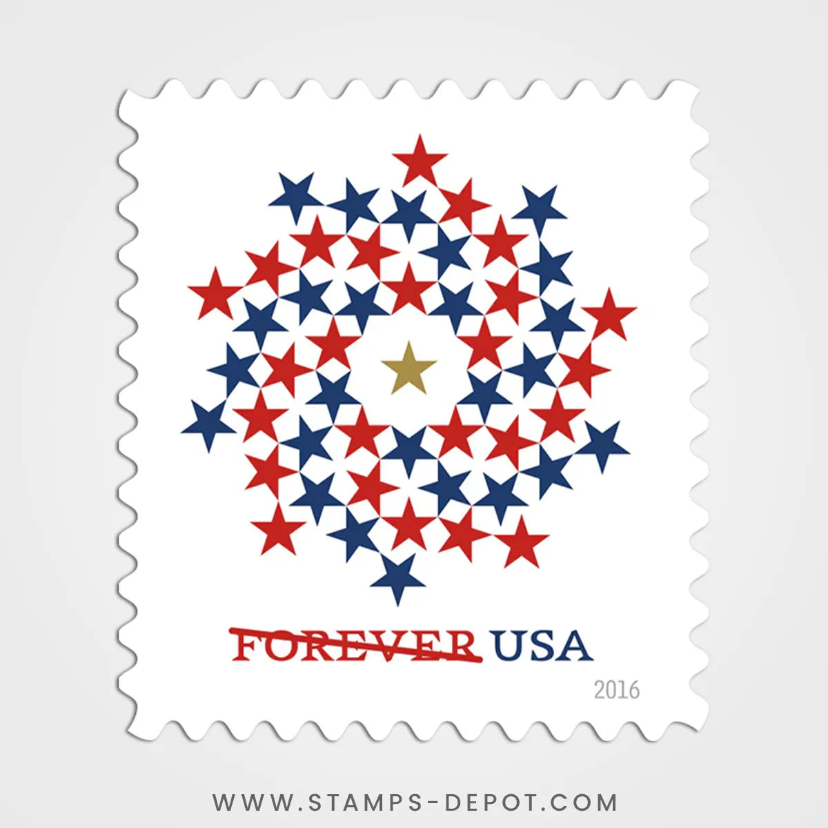 Patriotic Spiral Stamps