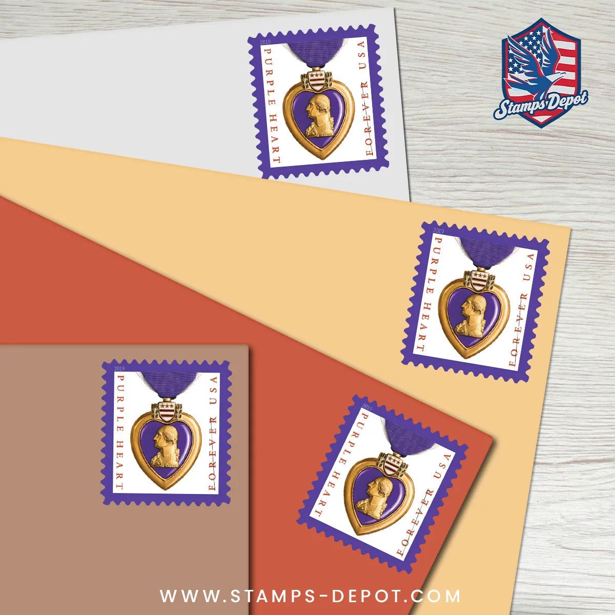 Purple Heart Medal Stamps
