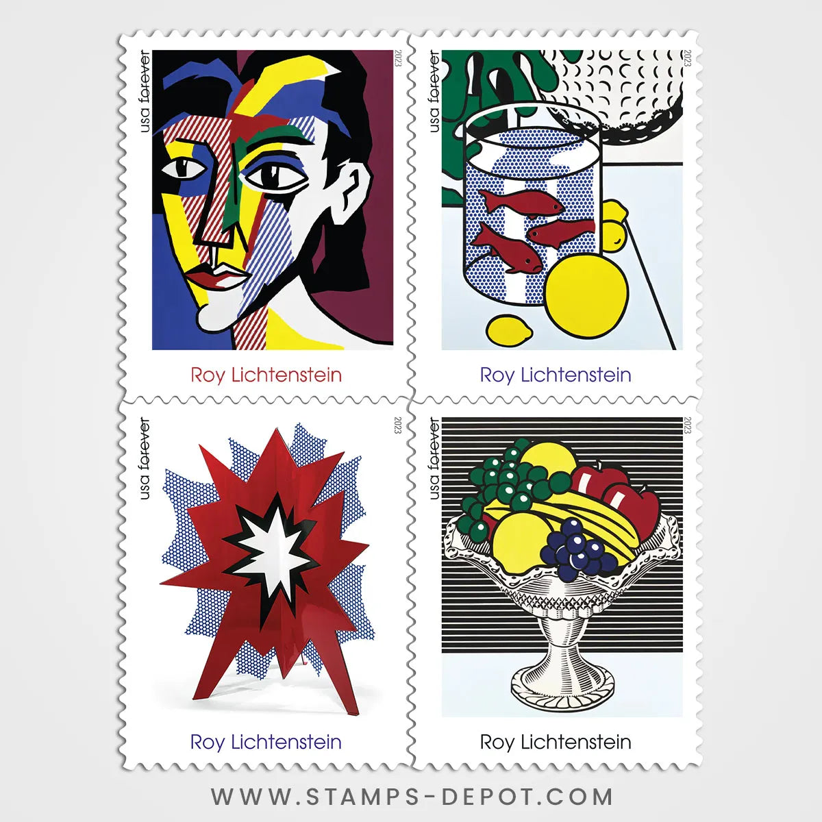 Roy Lichtenstein Stamps