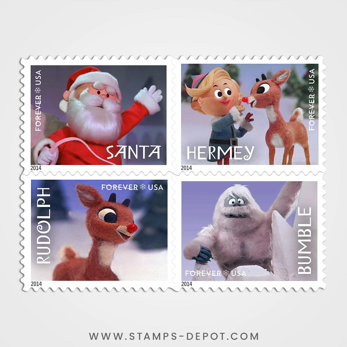 Rudolph the Red-Nosed Reindeer Stamps