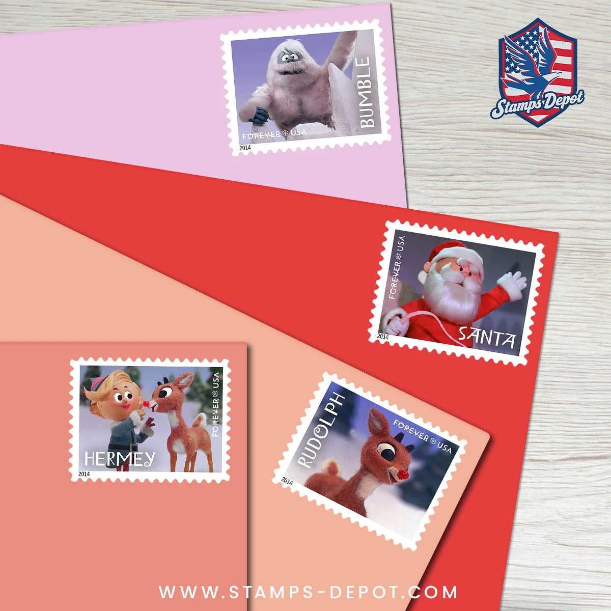 Rudolph the Red-Nosed Reindeer Stamps