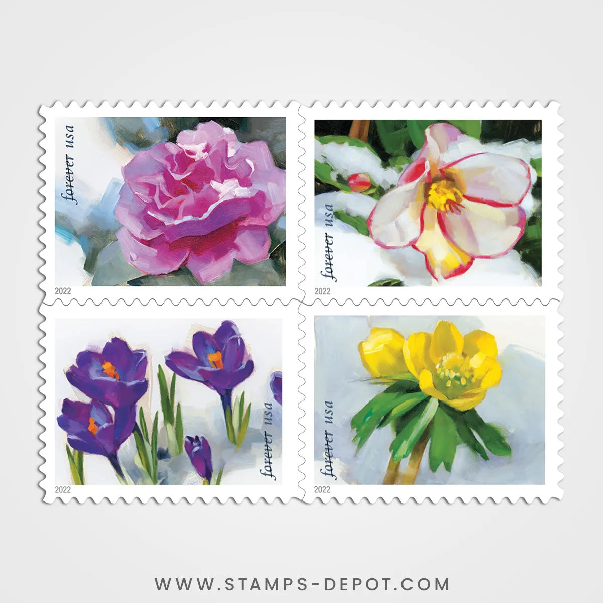Snowy Beauty Stamps