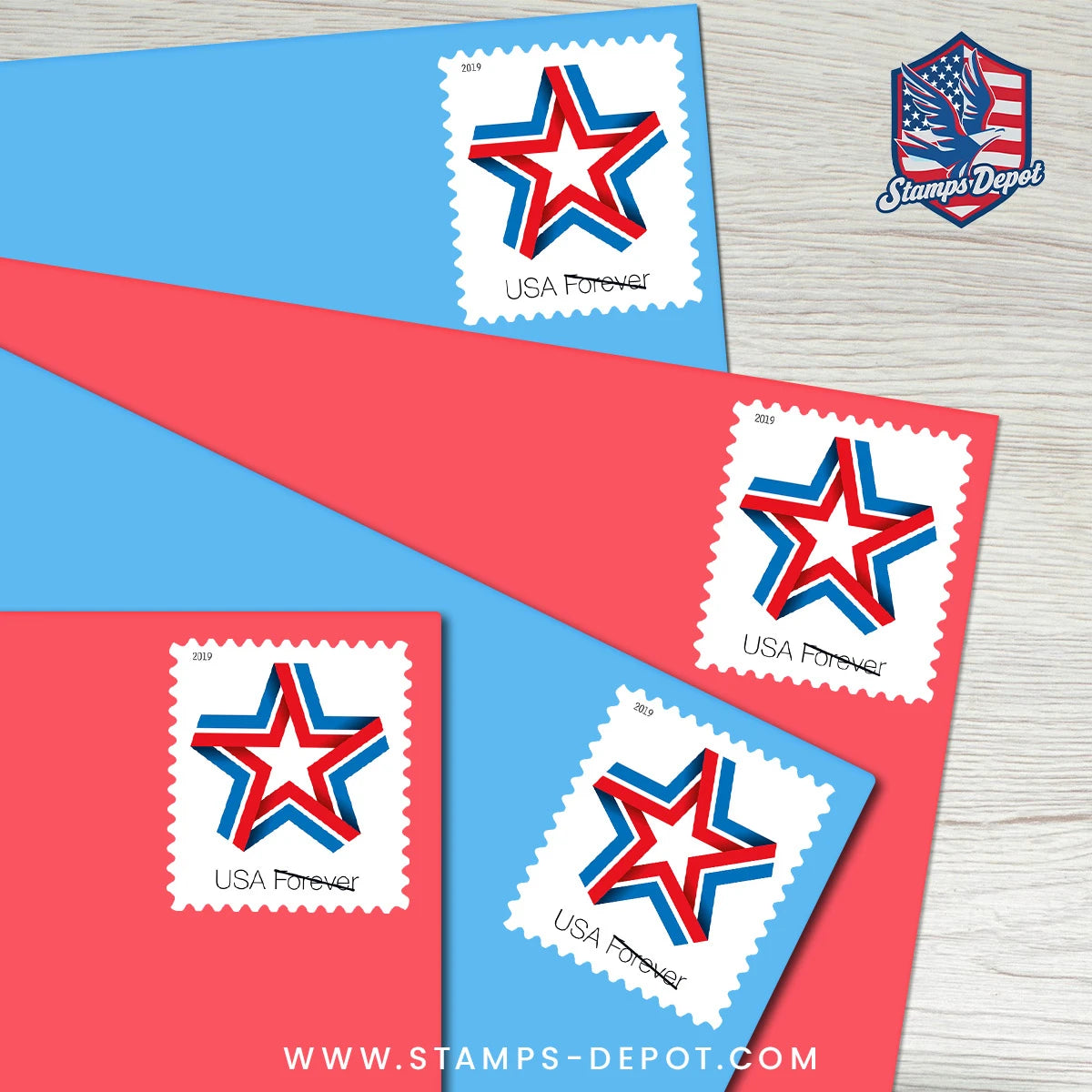 Star Ribbon Stamps