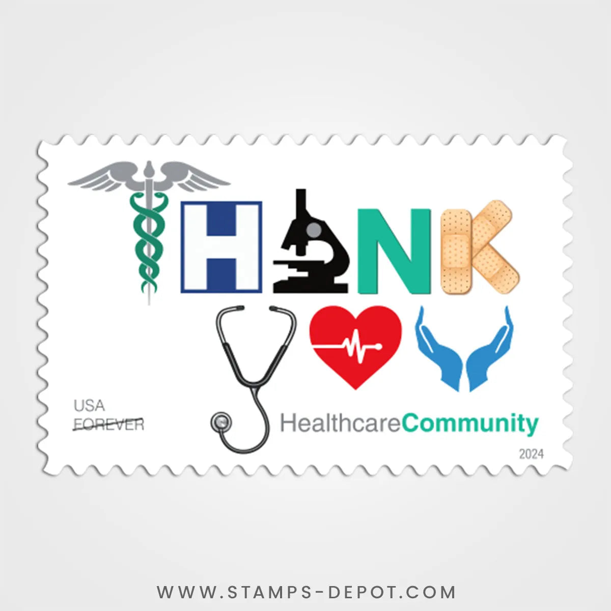 Thank You, Healthcare Community Stamps