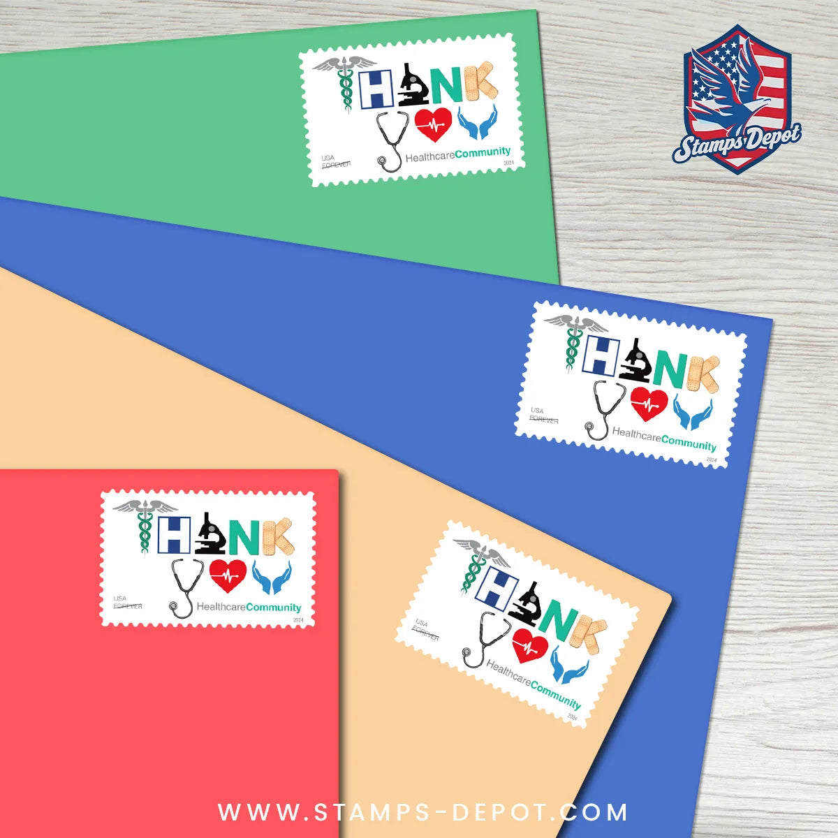 Thank You, Healthcare Community Stamps