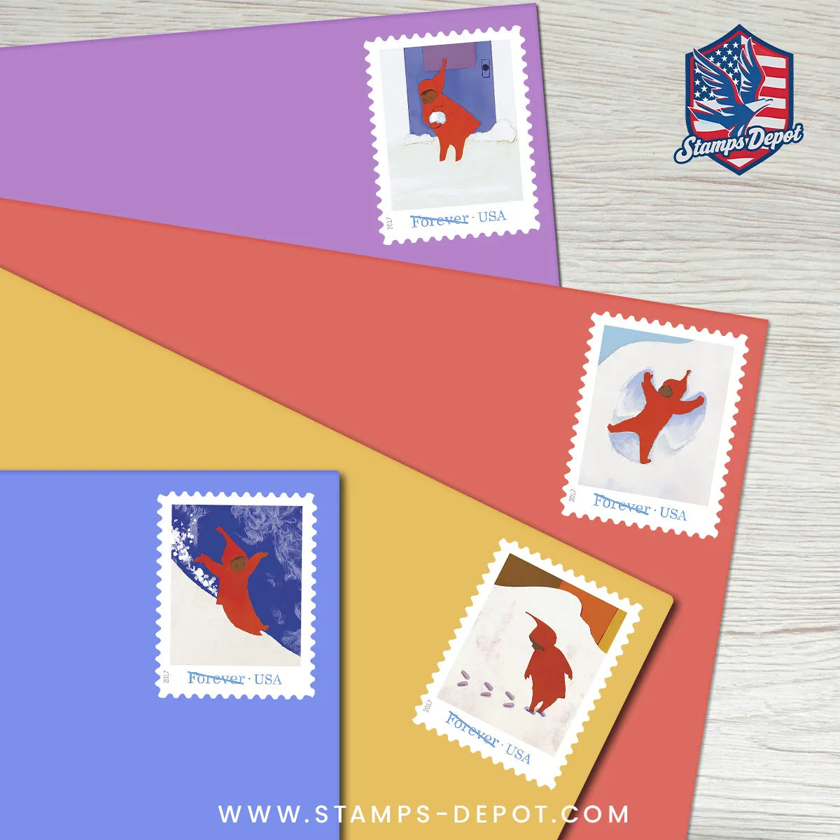 The Snowy Day Stamps