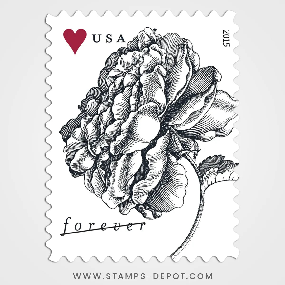 Vintage Rose Stamps