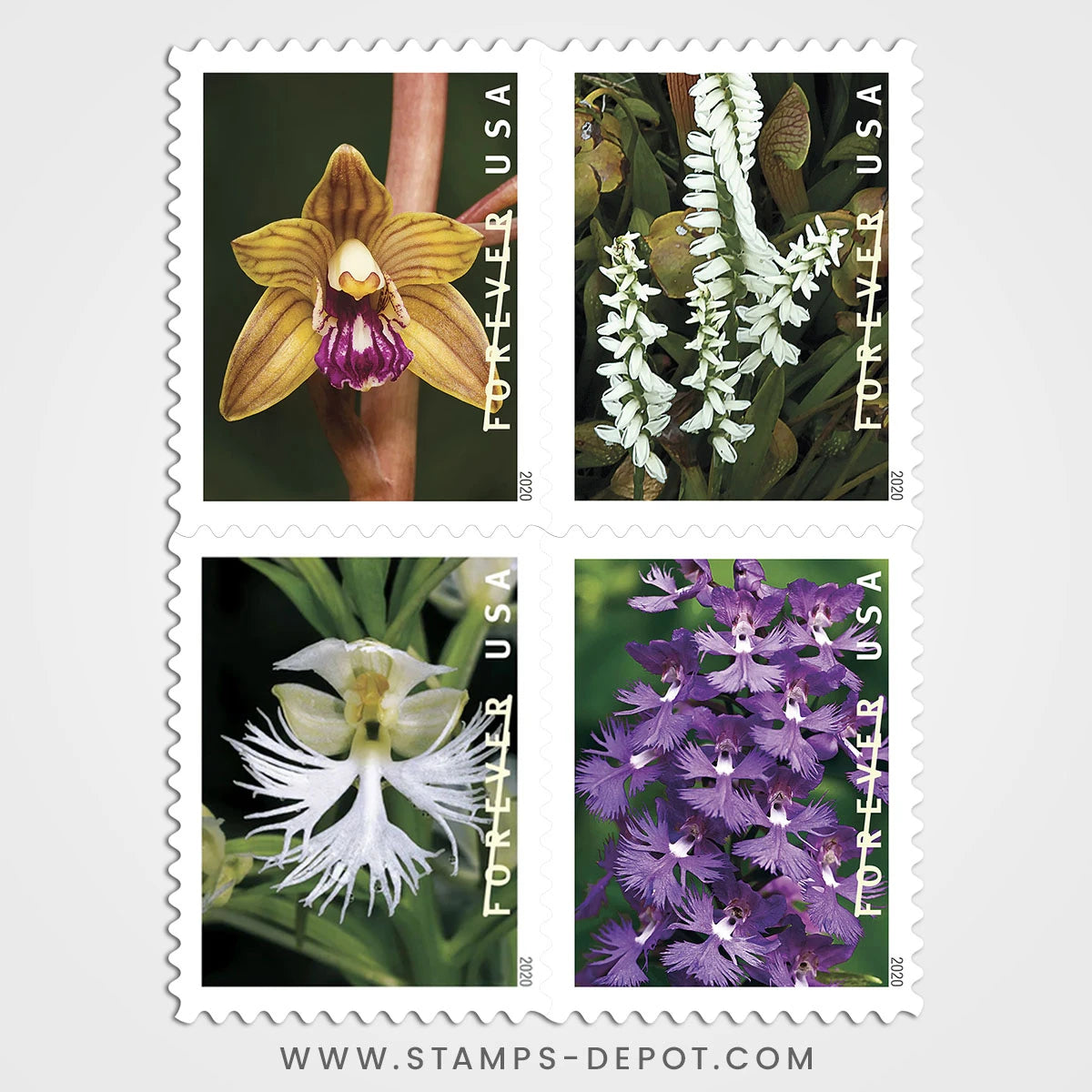 Wild Orchids Stamps