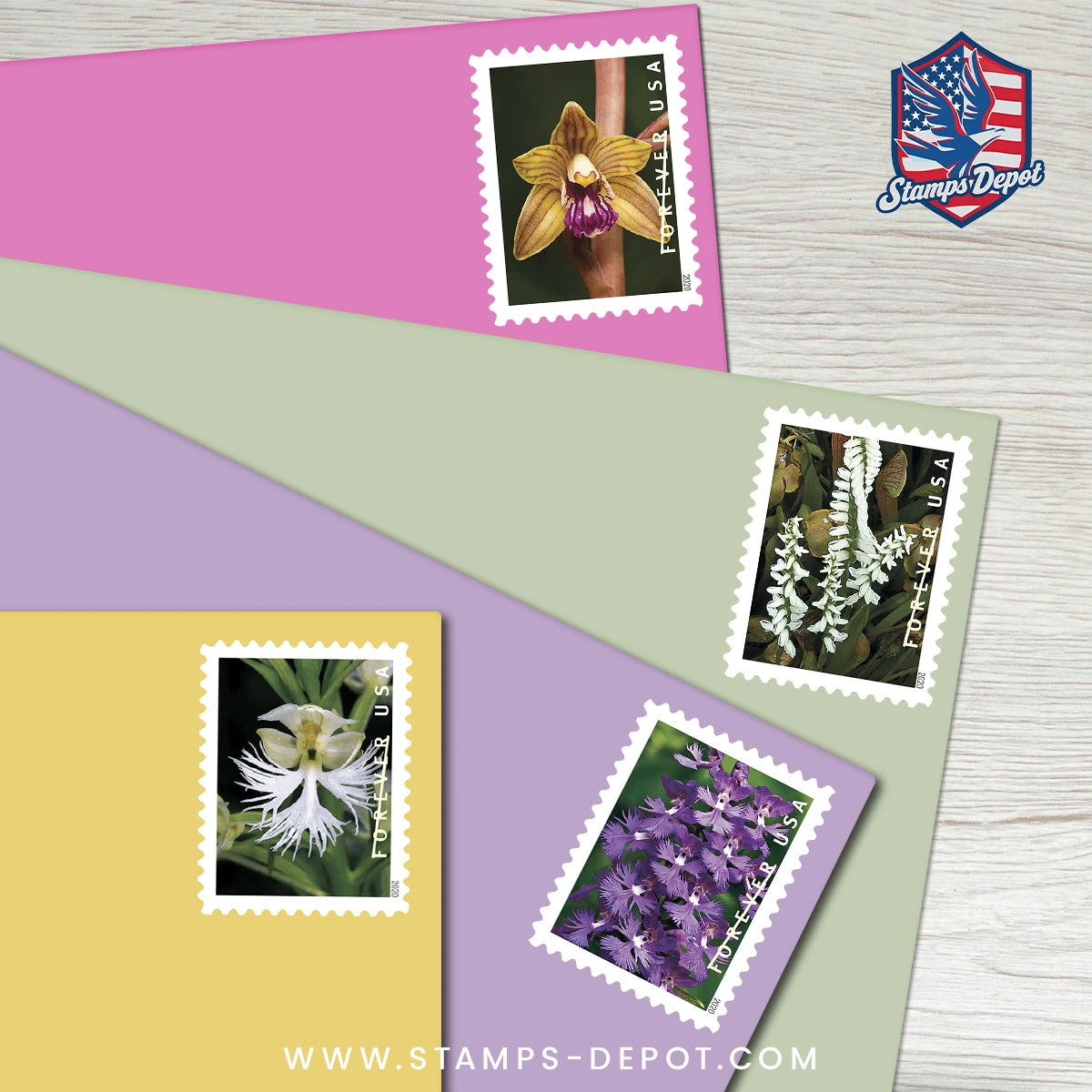Wild Orchids Stamps