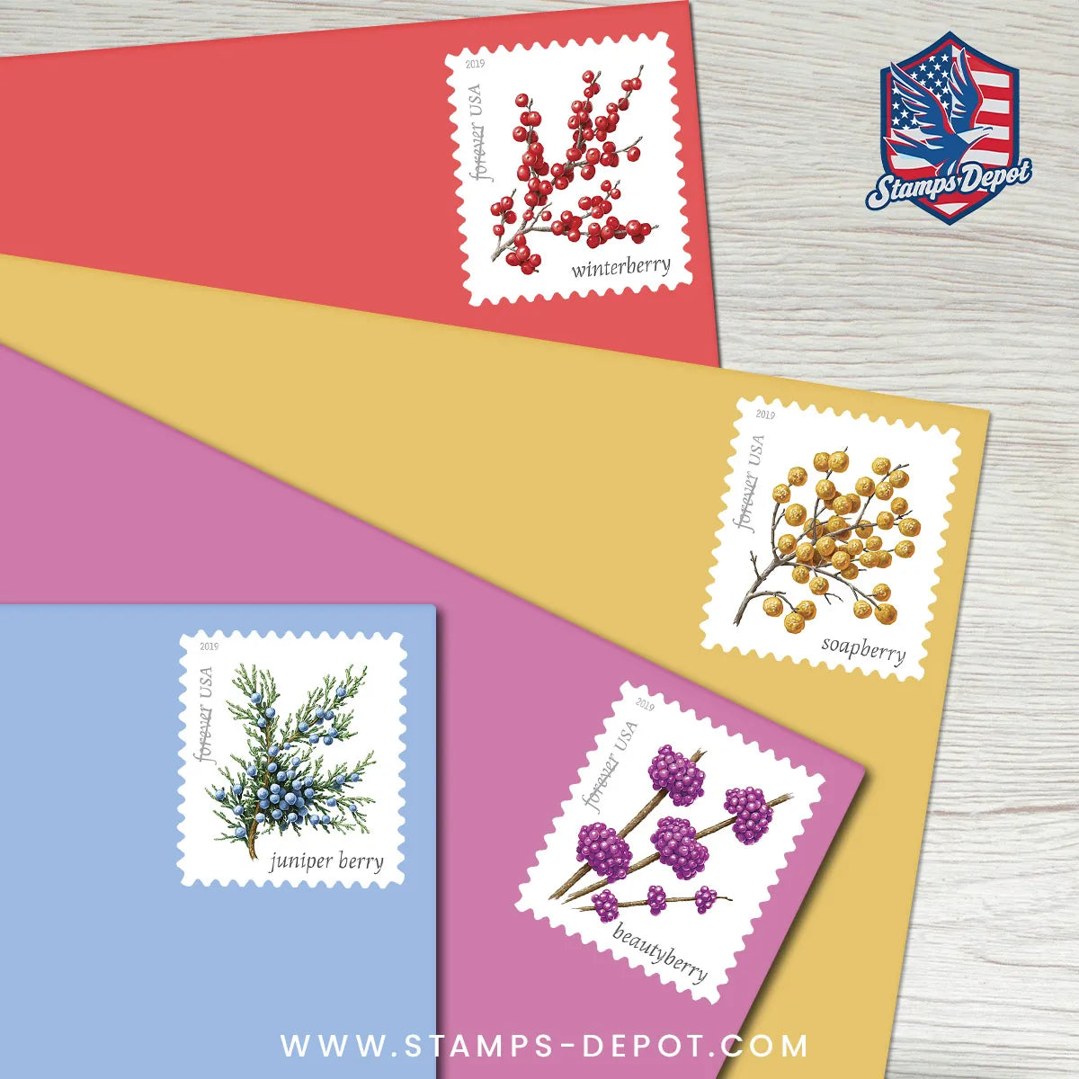 Winter Berries Stamps